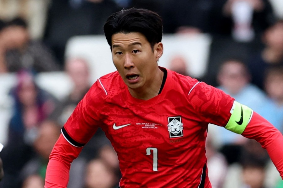 韓国代表のソン・フンミン【写真：ロイター】