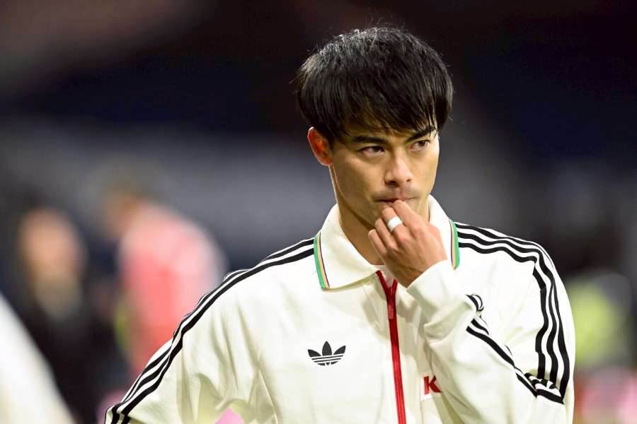 イングランド代表が警戒する日本代表の三笘薫【写真：徳原隆元】