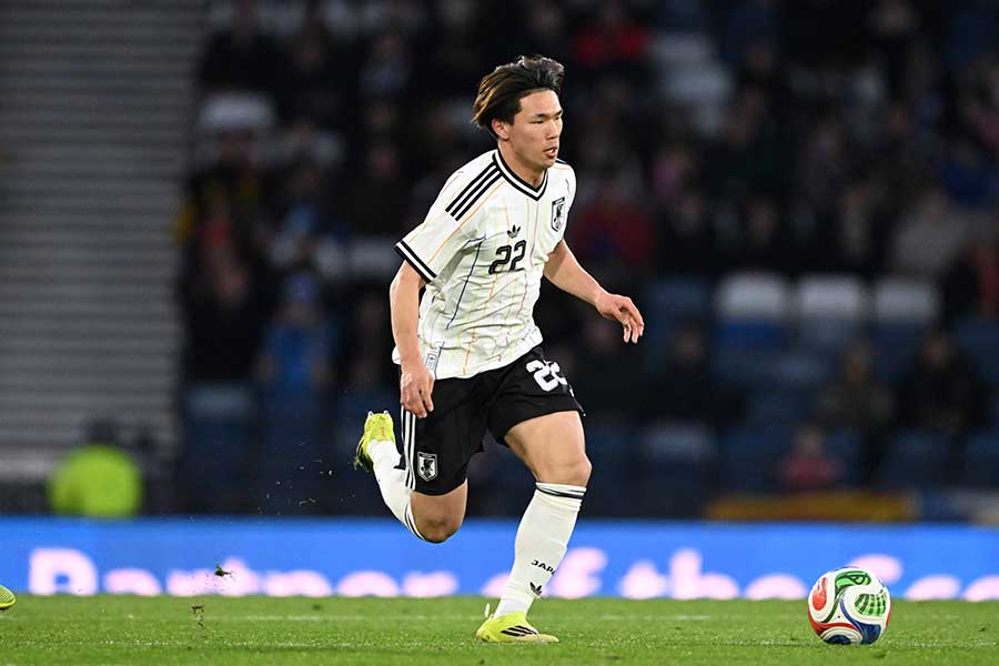 塩貝健人がスコットランド戦でアシスト【写真：徳原隆元】