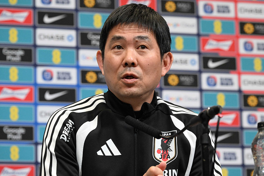 日本代表を率いる森保一監督【写真：徳原隆元】