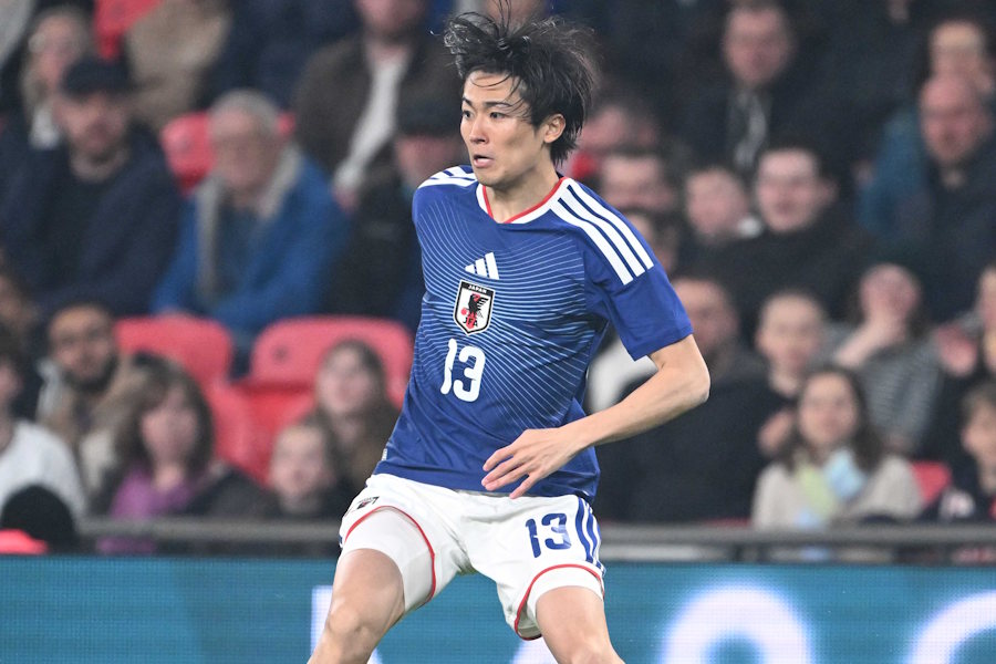 日本代表の中村敬斗【写真：徳原隆元】