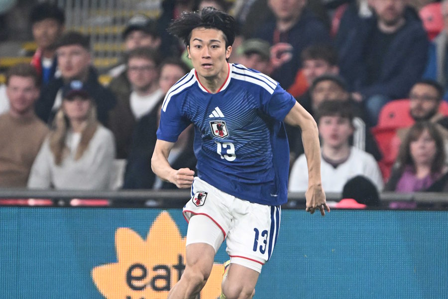 日本代表の中村敬斗【写真：徳原隆元】