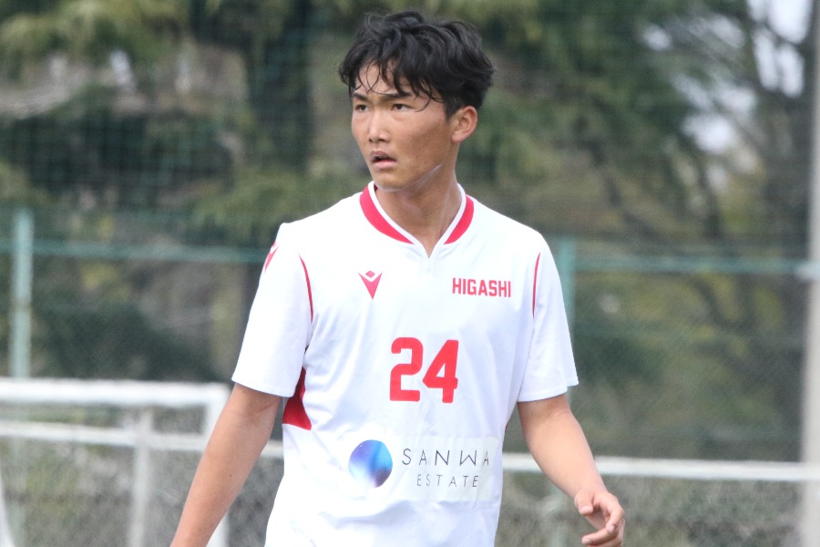 東福岡高の假屋明希【写真：安藤隆人】