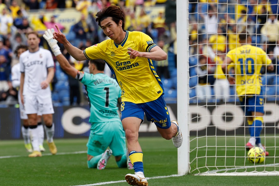 ラス・パルマスの宮代大聖【写真：(C) La Liga】