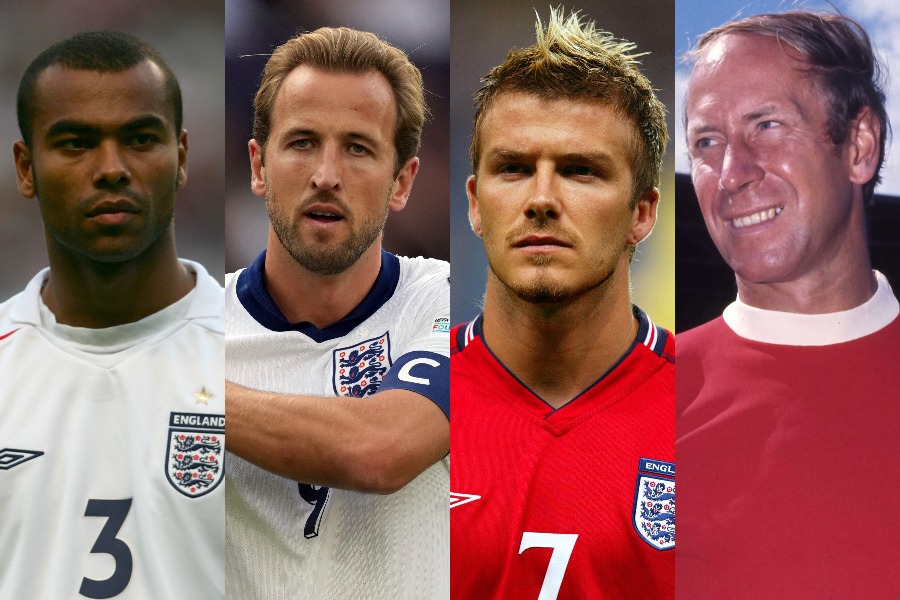 イングランド代表ベストイレブンに選ばれた名選手たちは？【写真：アフロ & AP & Action Images】