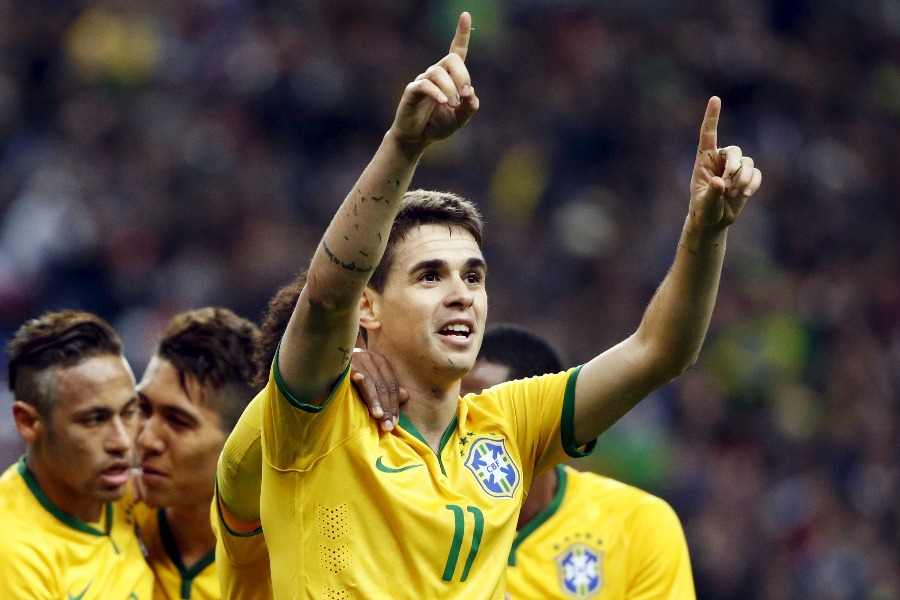 元ブラジル代表のオスカル【写真：ロイター/アフロ】