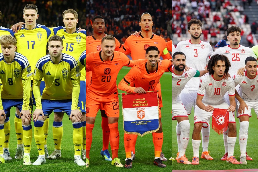森保ジャパンが対戦するスウェーデン、オランダ、チュニジア【写真：ロイター&アフロ】