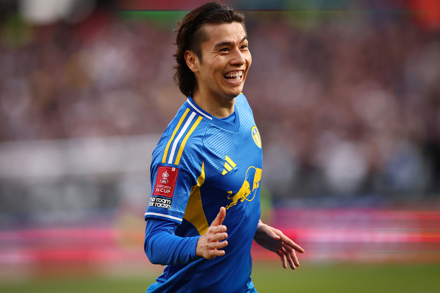 田中碧がウェストハム戦で先制ゴールを決めた【写真：REX/アフロ】