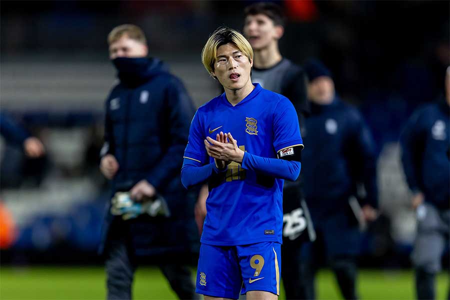バーミンガム・シティの古橋亨梧は復帰が絶望的【写真：REX/アフロ】