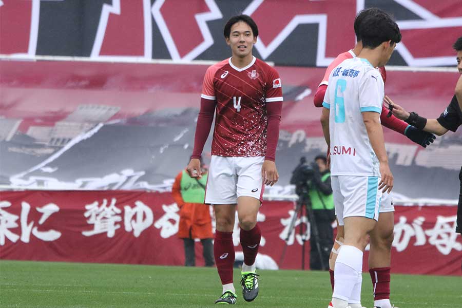 早稲田大の尾崎凱琉【写真：安藤隆人】