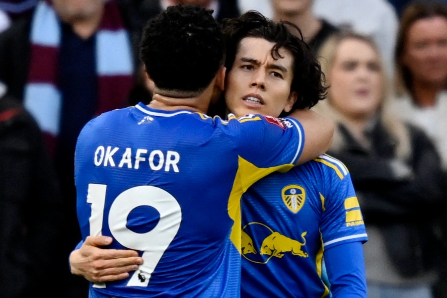 リーズ・ユナイテッドの田中碧【写真：ロイター】