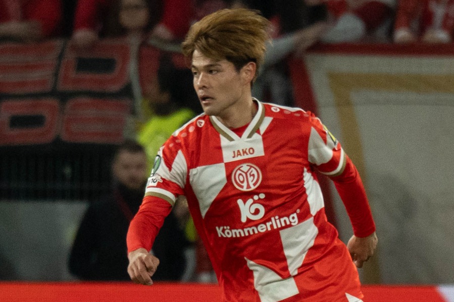 マインツの佐野海舟【写真：菅原敬太】