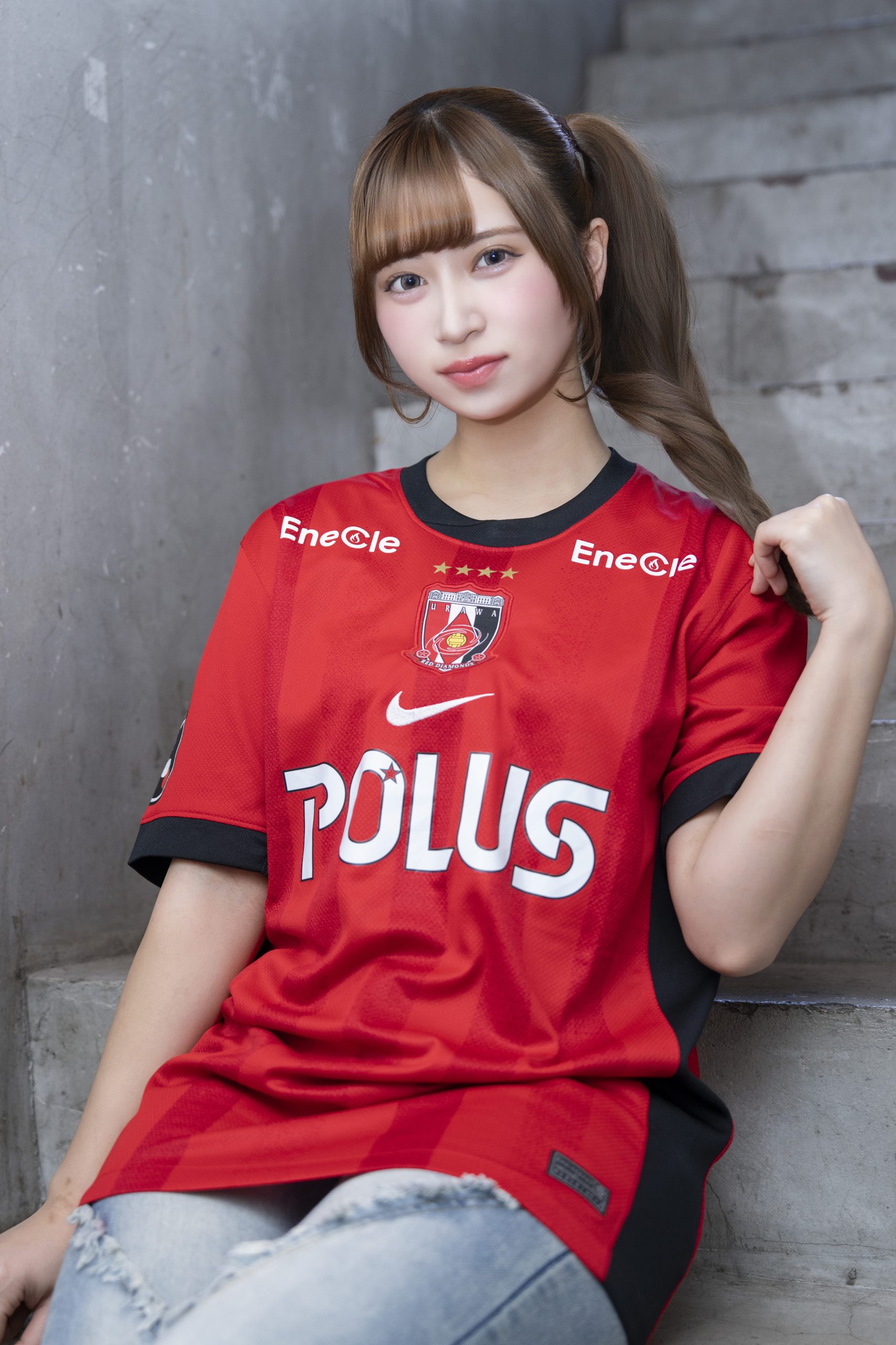 “推し”選手は大卒FWの肥田野蓮治【写真：増田美咲】