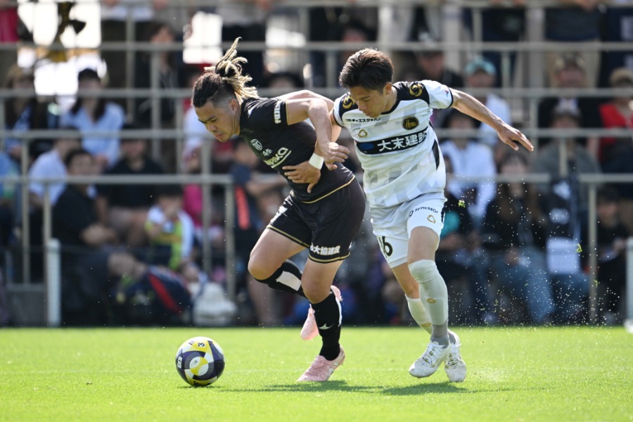 栃木シティの田中パウロ淳一【写真：徳原隆元】