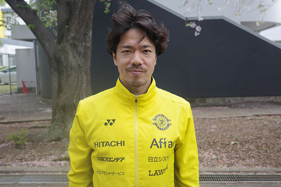 仲間隼斗がチームの成長について話した【写真：FOOTBALL ZONE編集部】