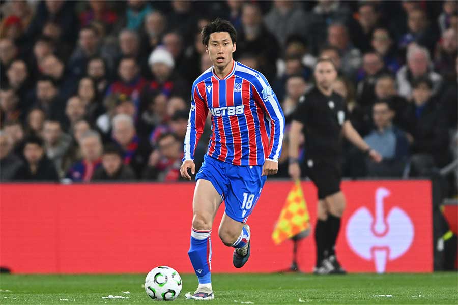 クリスタル・パレスの鎌田大地【写真：Osports Photos/アフロ】