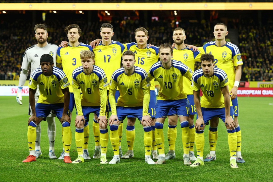 北中米W杯で日本代表と対戦するスウェーデン代表【写真：ロイター】