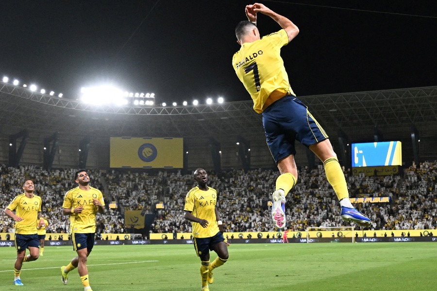 通算968ゴール目を決めたアル・ナスルのC・ロナウド【写真：ロイター】