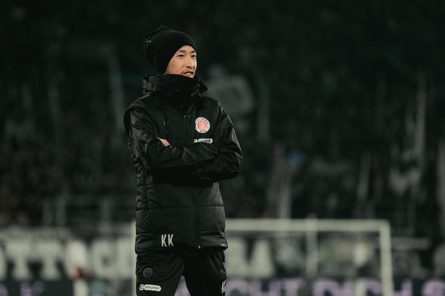 ザンクト・パウリの神原健太【写真：岩本太成】