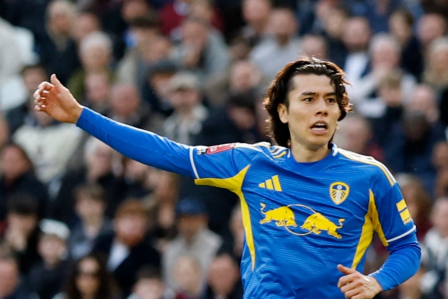 リーズ・ユナイテッドの田中碧【写真：ロイター】