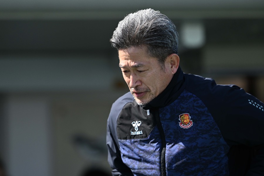 福島ユナイテッドFCの三浦知良【写真：徳原隆元】