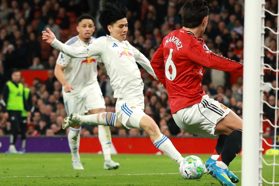 リーズ・ユナイテッドの田中碧【写真：ロイター】