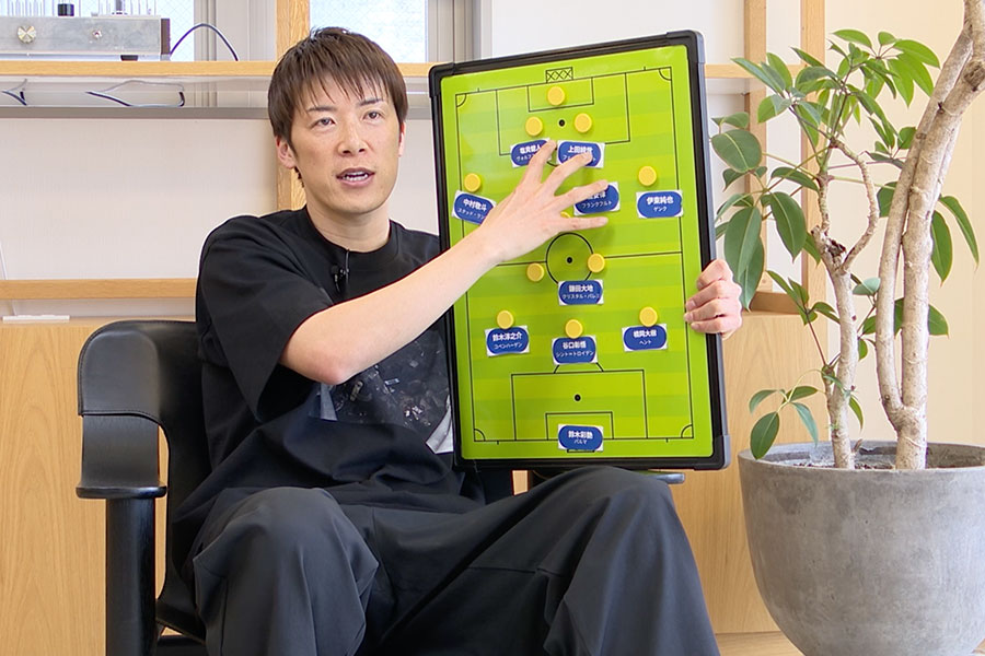 林陵平が日本代表の3-1-4-2システムを解説【写真：FOOTBALL ZONE編集部】