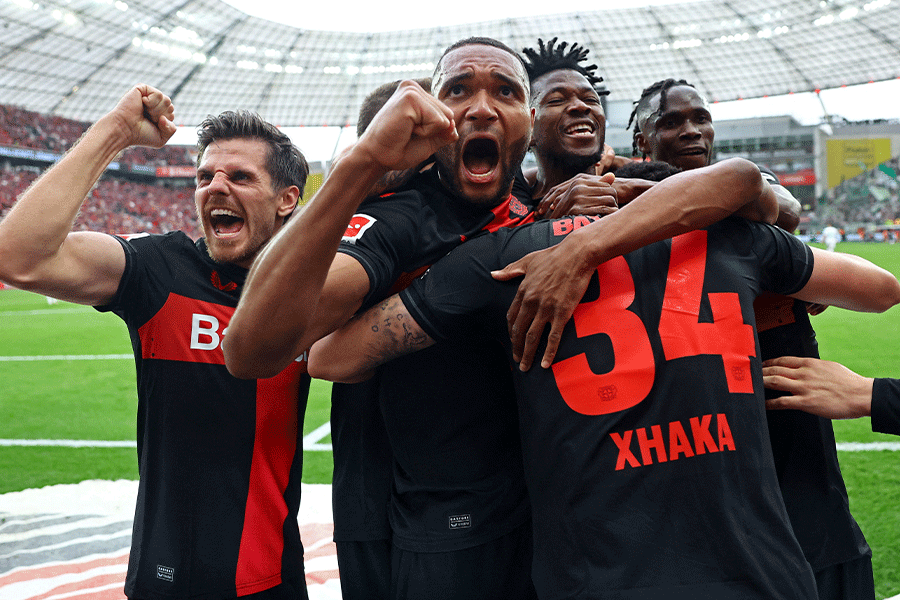 レバークーゼンが29戦無敗でリーグ制覇【写真：ロイター】