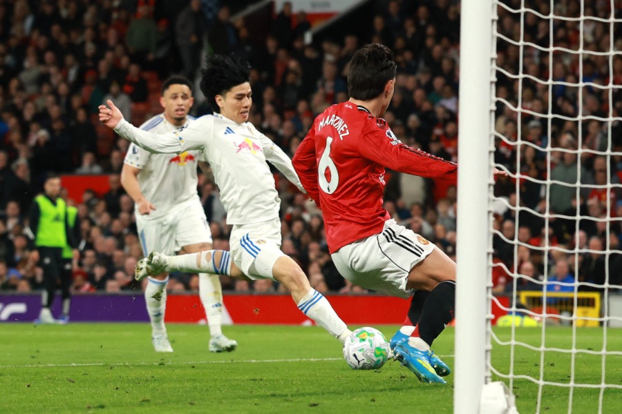 リーズ・ユナイテッドの田中碧【写真：ロイター】