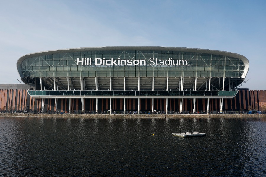 エバートンの本拠地ヒル・ディッキンソン・スタジアム【写真：ロイター】