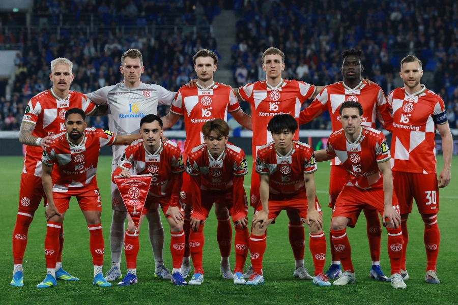 ECLに臨んだマインツ【写真：ロイター】