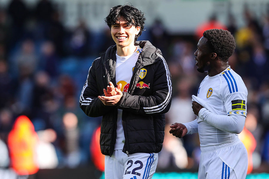 田中碧がウルブス戦で躍動した【写真：REX/アフロ】