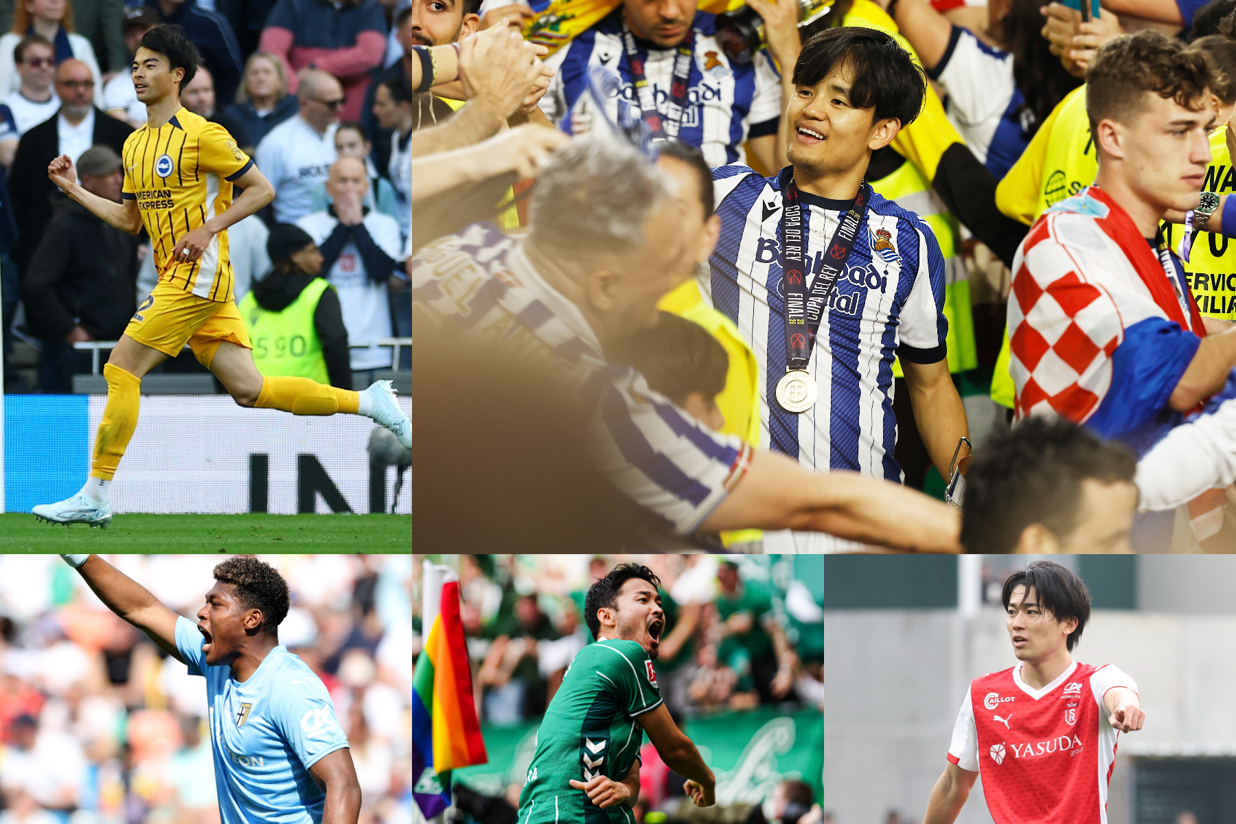 日本代表の選手たちが大活躍【写真：ロイター & アフロ】