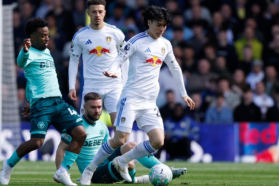 リーズ・ユナイテッドの田中碧【写真：ロイター】