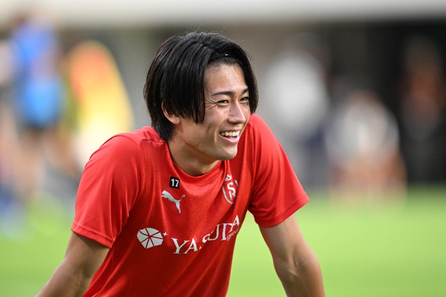 スタッド・ランスの中村敬斗【写真：徳原隆元】