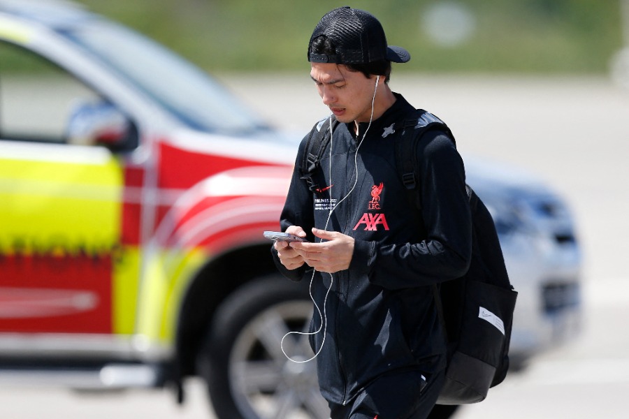 モナコの南野拓実がオセール戦をスタジアムで観戦した【写真：ロイター】