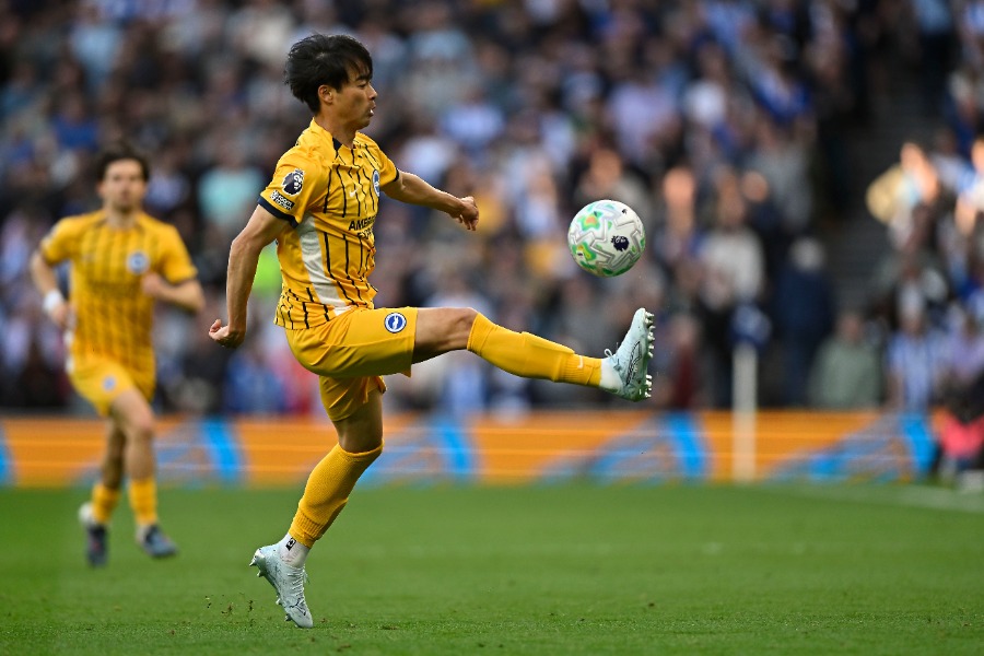 ブライトンの三笘薫【写真：REX/アフロ】