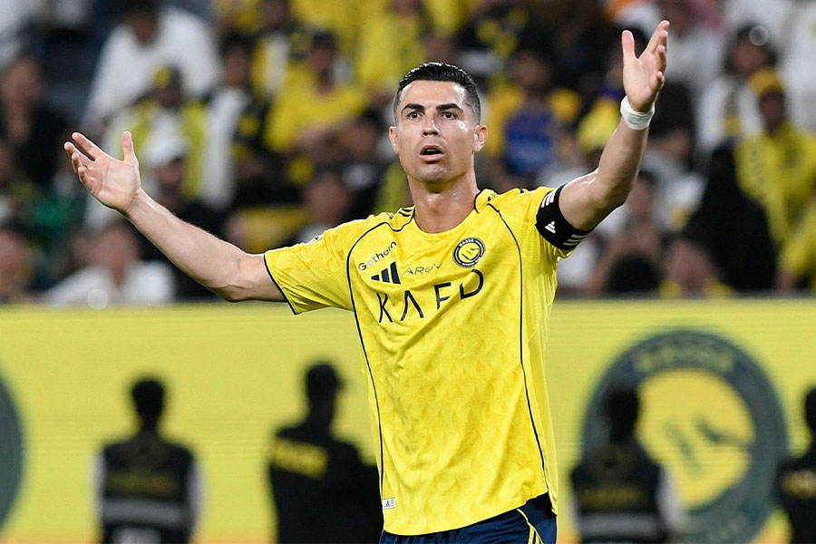 アル・ナスルでプレーするクリスティアーノ・ロナウド【写真：ロイター】
