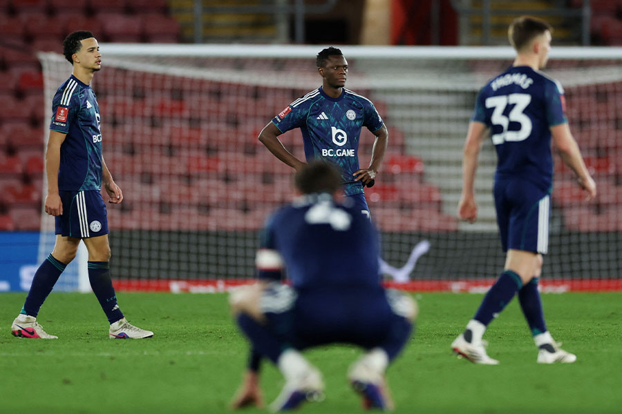 レスター・シティの3部降格が決定【写真：ロイター/アフロ】