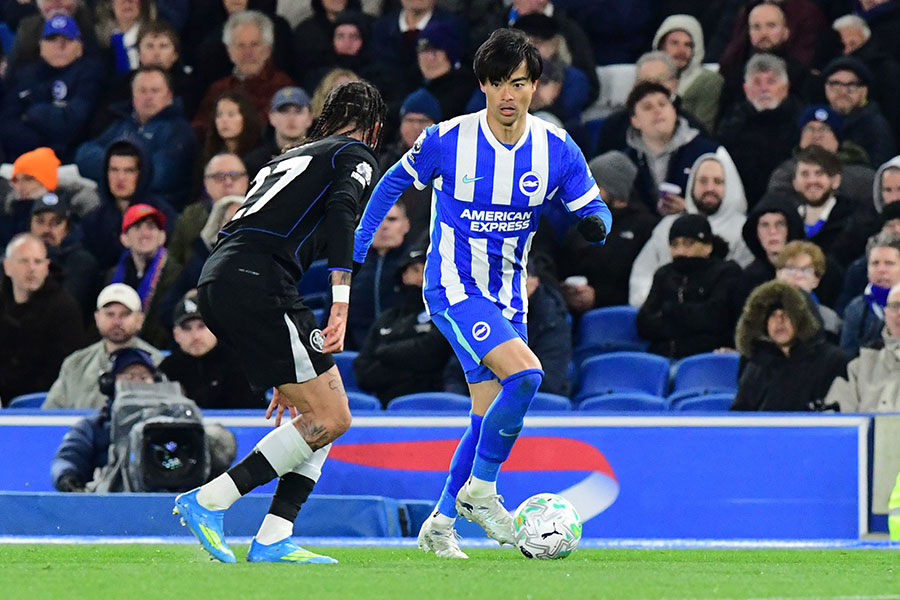 チェルシー戦に出場した三笘薫【写真：REX/アフロ】