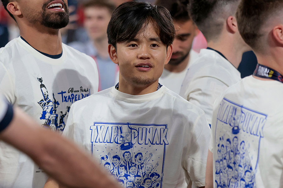 初タイトルを獲得した久保建英【写真：REX/アフロ】