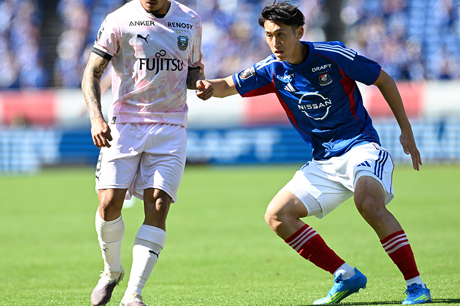 川崎戦に出場した横浜FM・浅田大翔【写真：徳原隆元】