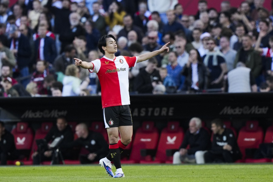 フェイエノールトの上田綺世【写真：ANP Photo/アフロ】