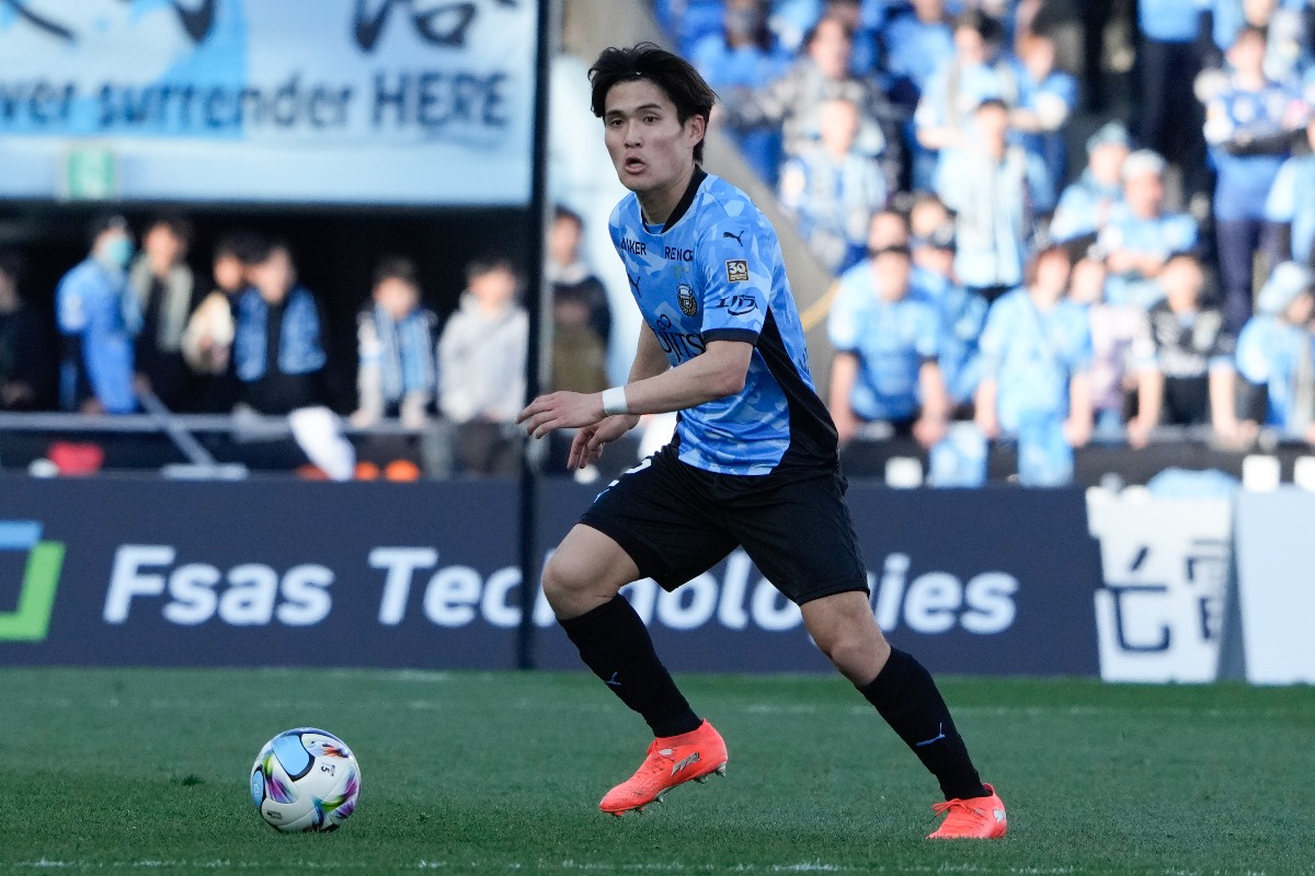 川崎フロンターレの松長根悠仁【写真：増田美咲】