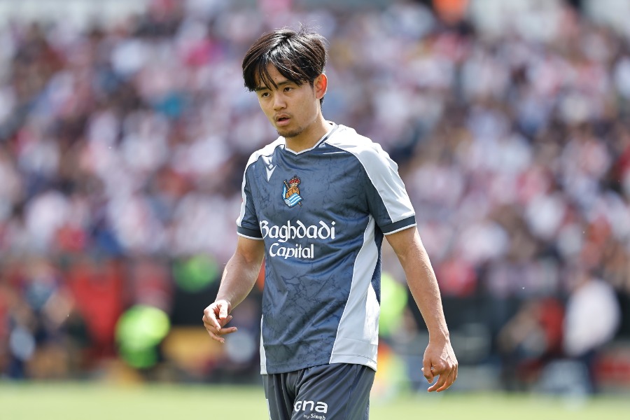 ラージョ戦に先発出場したレアル・ソシエダの久保建英【写真：ムツ・カワモリ/アフロ】