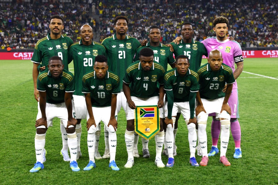 南アフリカ代表のW杯ユニフォームに注目【写真：ロイター/アフロ】