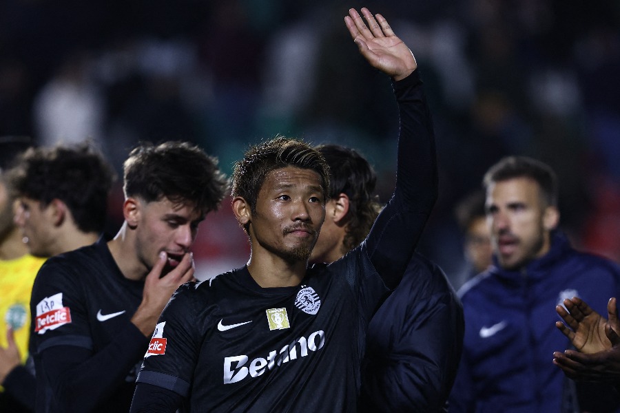 スポルティングの守田英正にリーズが関心【写真：ロイター】