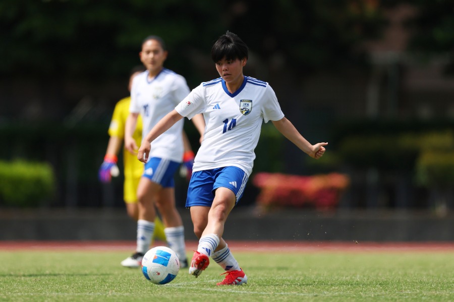 U-17女子日本代表の花城恵唯（写真はなでしこリーグ2部）【写真：森田直樹/アフロスポーツ】