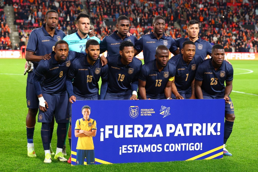 エクアドル代表のW杯ユニフォームに注目【写真:ロイター/アフロ】