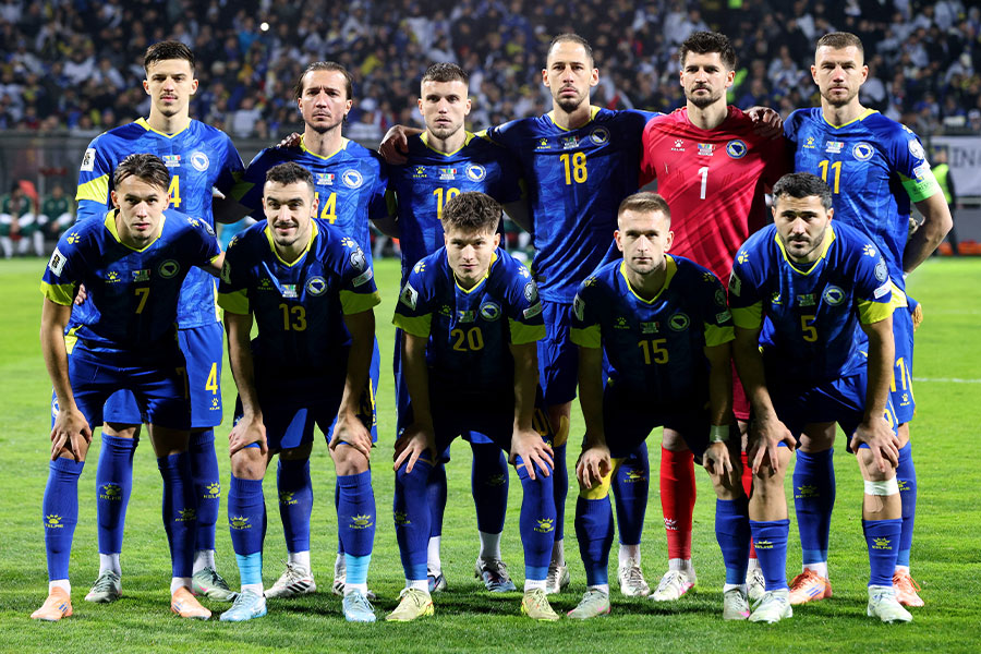 ボスニア・ヘルツェゴビナがW杯に臨む26人を発表した【写真：ロイター/アフロ】